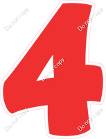 BBT 18" Individuals - Flat Red 4