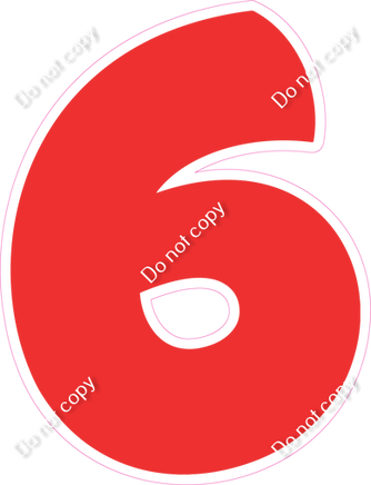 BBT 18" Individuals - Flat Red 6