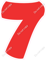 BBT 18" Individuals - Flat Red 7