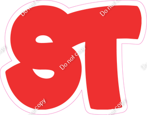 BBT 18" Individuals - Flat Red ST