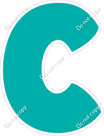 BBT 18" Individuals - Flat Teal C