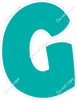 BBT 18" Individuals - Flat Teal G