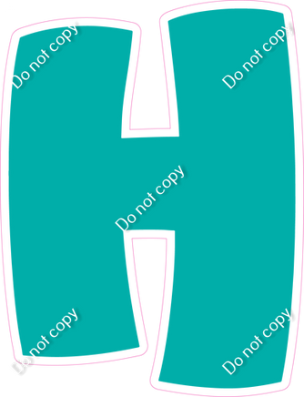 BBT 18" Individuals - Flat Teal H