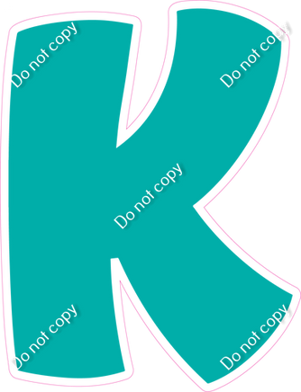 BBT 18" Individuals - Flat Teal K