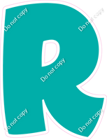 BBT 18" Individuals - Flat Teal R