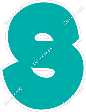 BBT 18" Individuals - Flat Teal S