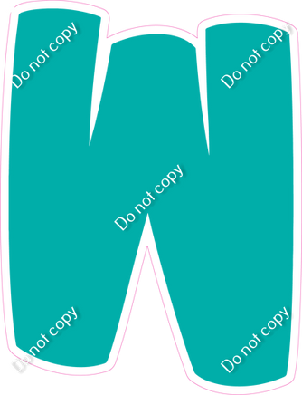 BBT 18" Individuals - Flat Teal W