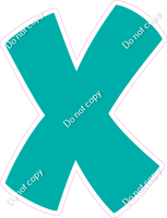 BBT 18" Individuals - Flat Teal X