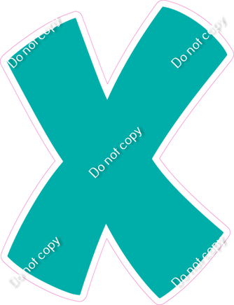 BBT 18" Individuals - Flat Teal X