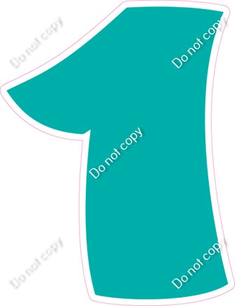 BBT 18" Individuals - Flat Teal 1