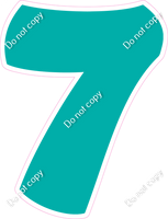 BBT 18" Individuals - Flat Teal 7