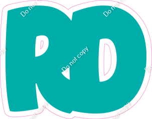 BBT 18" Individuals - Flat Teal RD