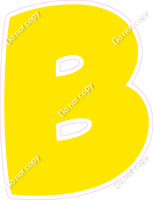 BBT 18" Individuals - Flat Yellow B