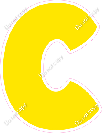 BBT 18" Individuals - Flat Yellow C