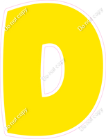 BBT 18" Individuals - Flat Yellow D