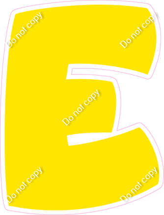 BBT 18" Individuals - Flat Yellow E