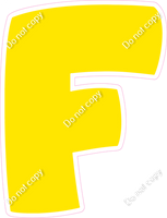 BBT 18" Individuals - Flat Yellow F