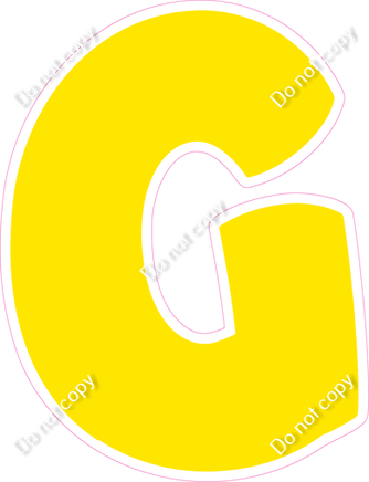 BBT 18" Individuals - Flat Yellow G