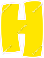 BBT 18" Individuals - Flat Yellow H