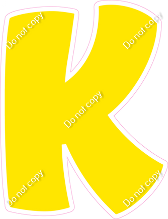 BBT 18" Individuals - Flat Yellow K