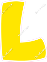 BBT 18" Individuals - Flat Yellow L