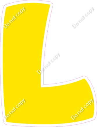 BBT 18" Individuals - Flat Yellow L