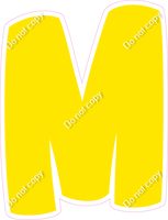 BBT 18" Individuals - Flat Yellow M