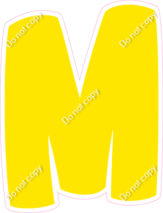 BBT 18" Individuals - Flat Yellow M