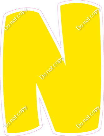 BBT 18" Individuals - Flat Yellow N