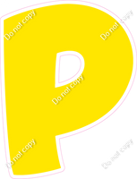 BBT 18" Individuals - Flat Yellow P