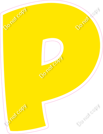 BBT 18" Individuals - Flat Yellow P