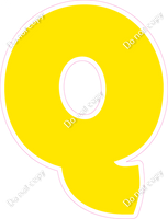 BBT 18" Individuals - Flat Yellow Q