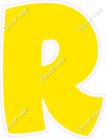 BBT 18" Individuals - Flat Yellow R