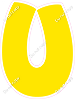 BBT 18" Individuals - Flat Yellow U