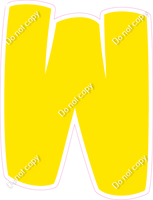 BBT 18" Individuals - Flat Yellow W