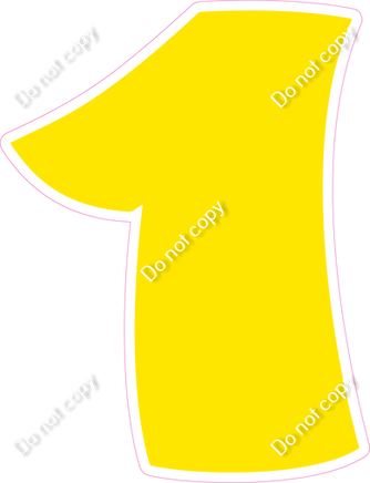 BBT 18" Individuals - Flat Yellow 1