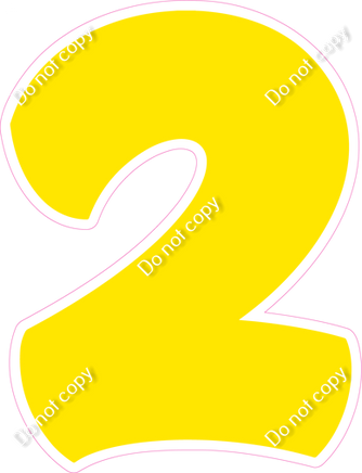 BBT 18" Individuals - Flat Yellow 2