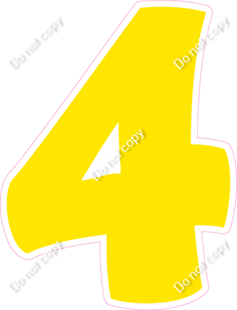 BBT 18" Individuals - Flat Yellow 4