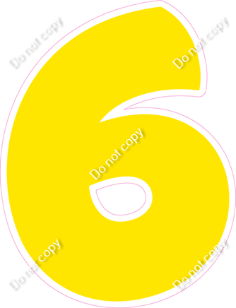 BBT 18" Individuals - Flat Yellow 6