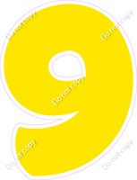 BBT 18" Individuals - Flat Yellow 9