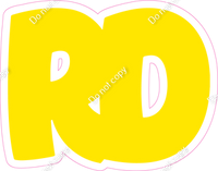 BBT 18" Individuals - Flat Yellow RD