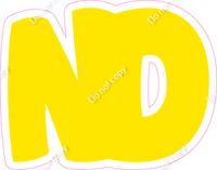 BBT 18" Individuals - Flat Yellow ND