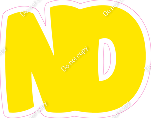 BBT 18" Individuals - Flat Yellow ND