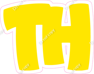 BBT 18" Individuals - Flat Yellow TH