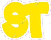 BBT 18" Individuals - Flat Yellow ST