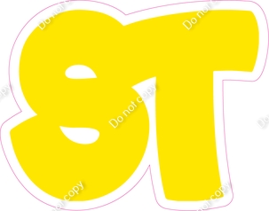 BBT 18" Individuals - Flat Yellow ST