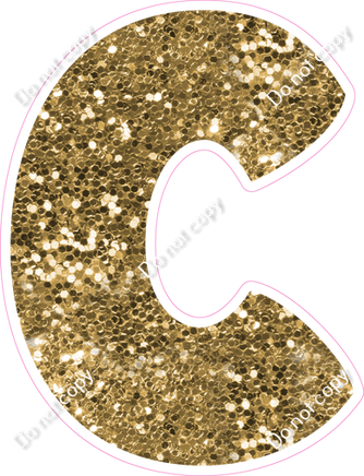 BBT 18" Individuals - Gold Sparkle C