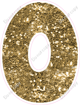 BBT 18" Individuals - Gold Sparkle O