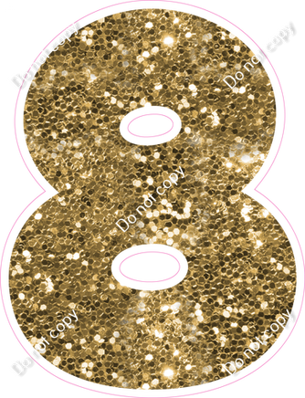 BBT 18" Individuals - Gold Sparkle 8