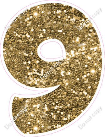 BBT 18" Individuals - Gold Sparkle 9